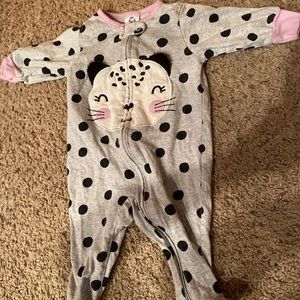 0-3 month footie pajamas